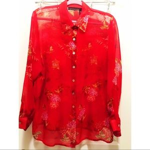Women’s Sheer Blouse - Size 1X